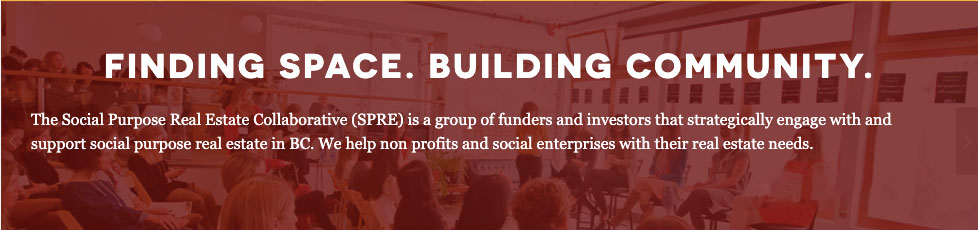 A banner image from the Social Purpose Real Estate website