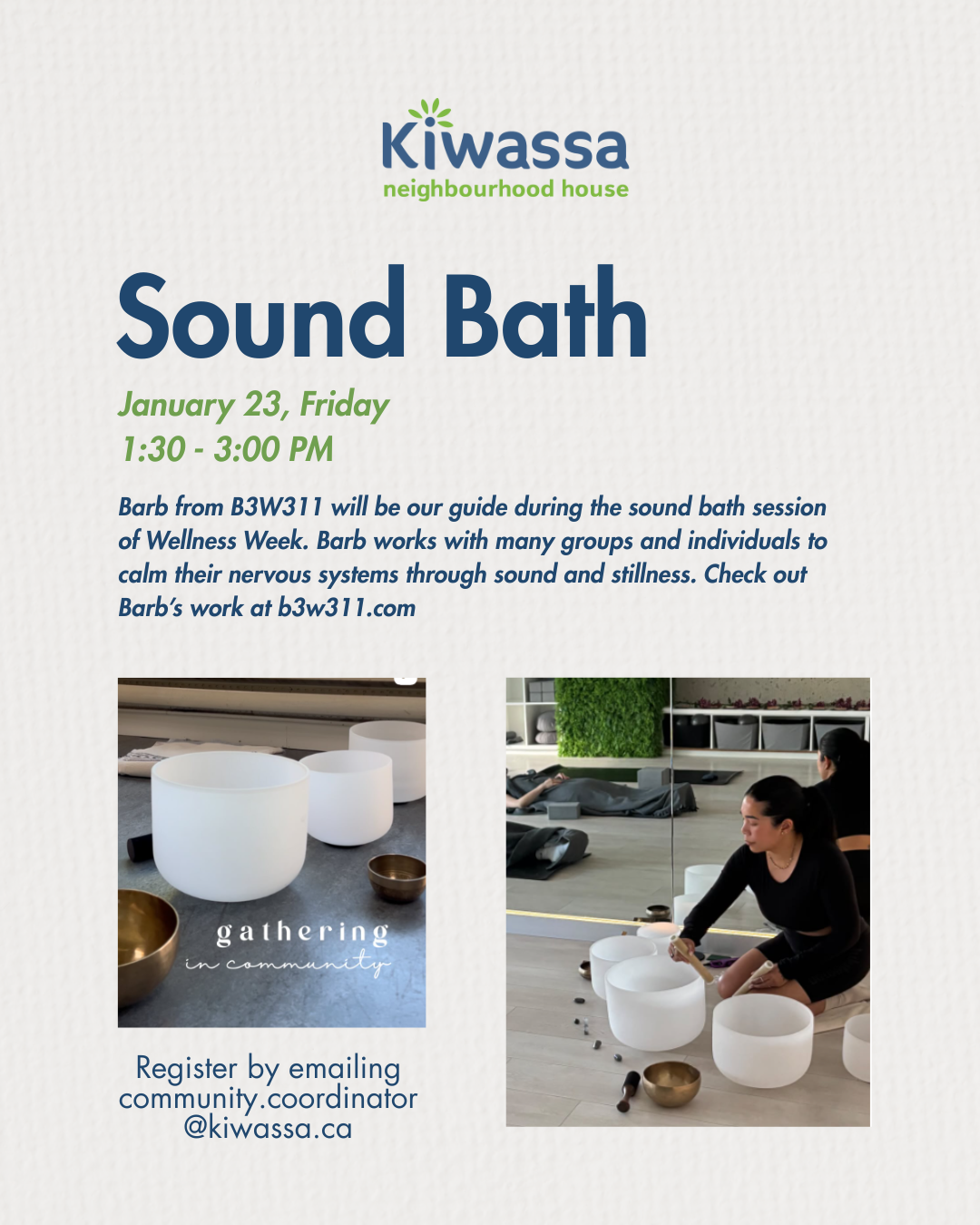 Kiwassa Sound Bath Jan 23 2026